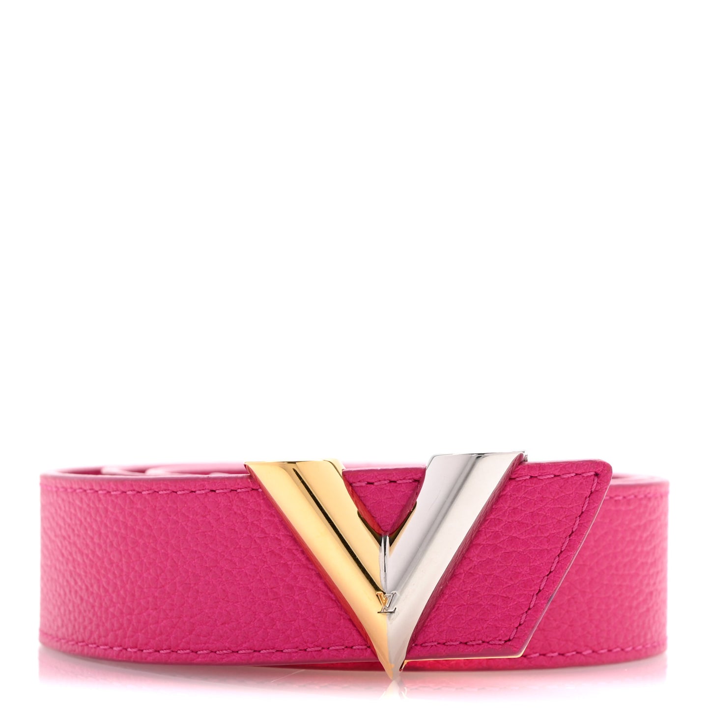 Taurillon Calfskin Essential V 30mm Belt 80 32 Fuchsia