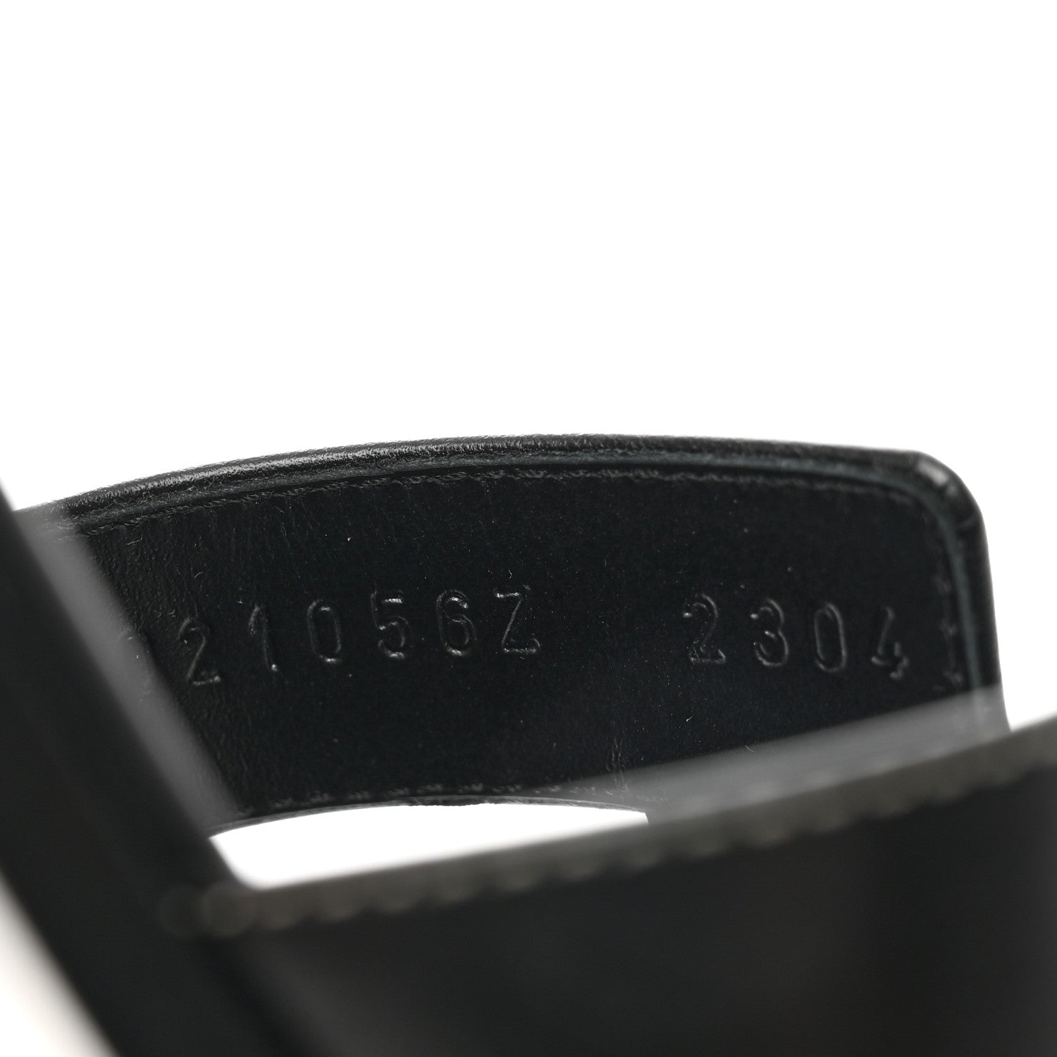 Hermes Box Calfskin Oran Sandals 37 Black 7 of 8