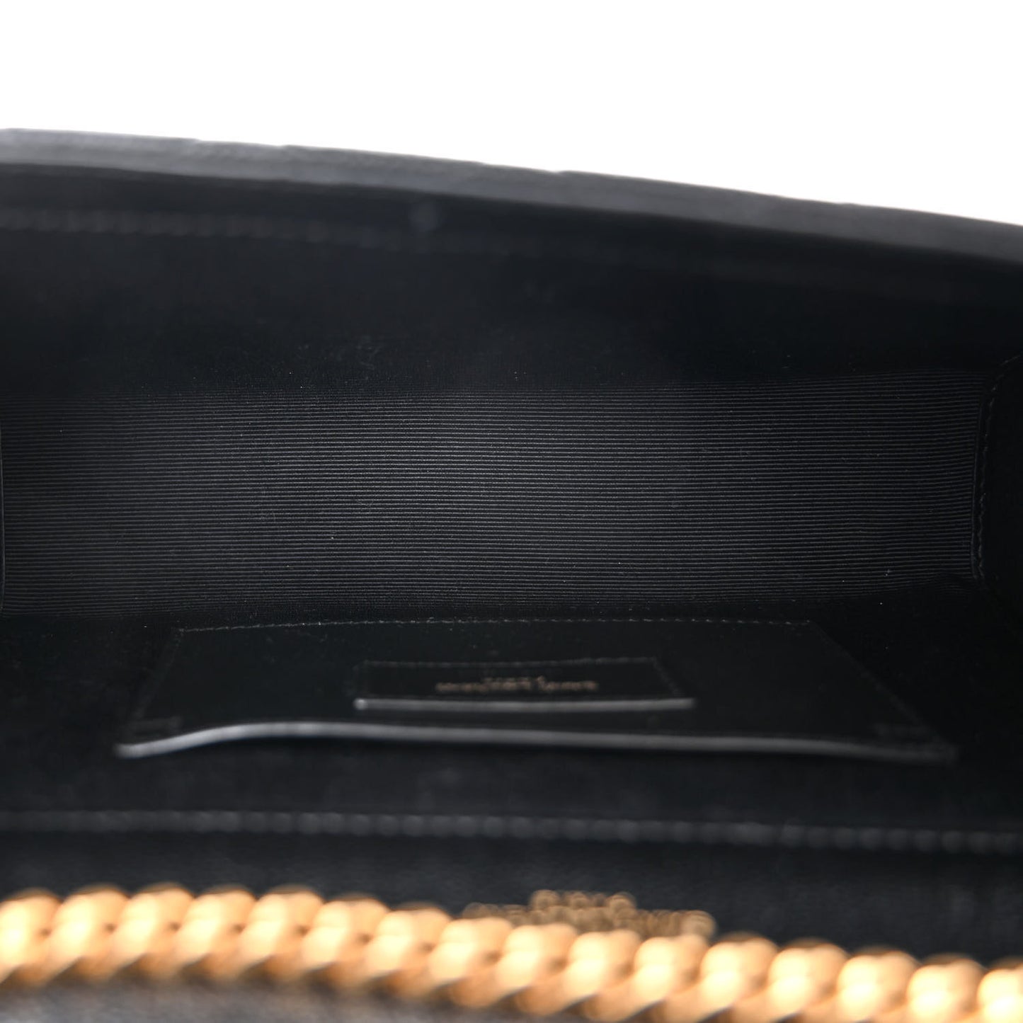 Grain De Poudre Textured Mixed Matelasse Triquilt Small Monogram Satchel Black