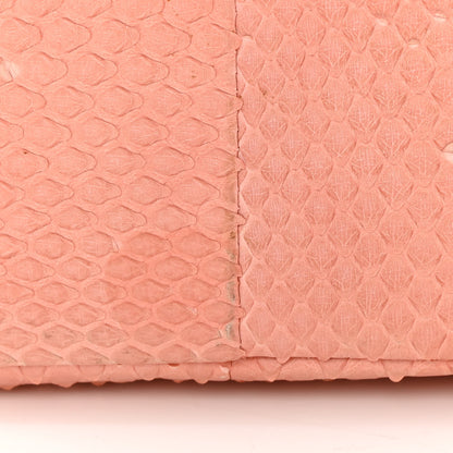 Chanel Snakeskin Jumbo Double Flap Pink 16 of 18
