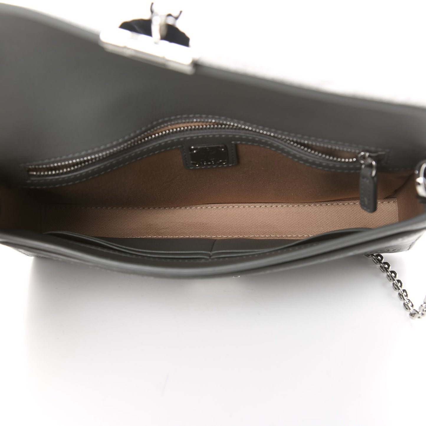 Calfskin Ottomar Monogram Medium Millie Crossbody Bag Charcoal