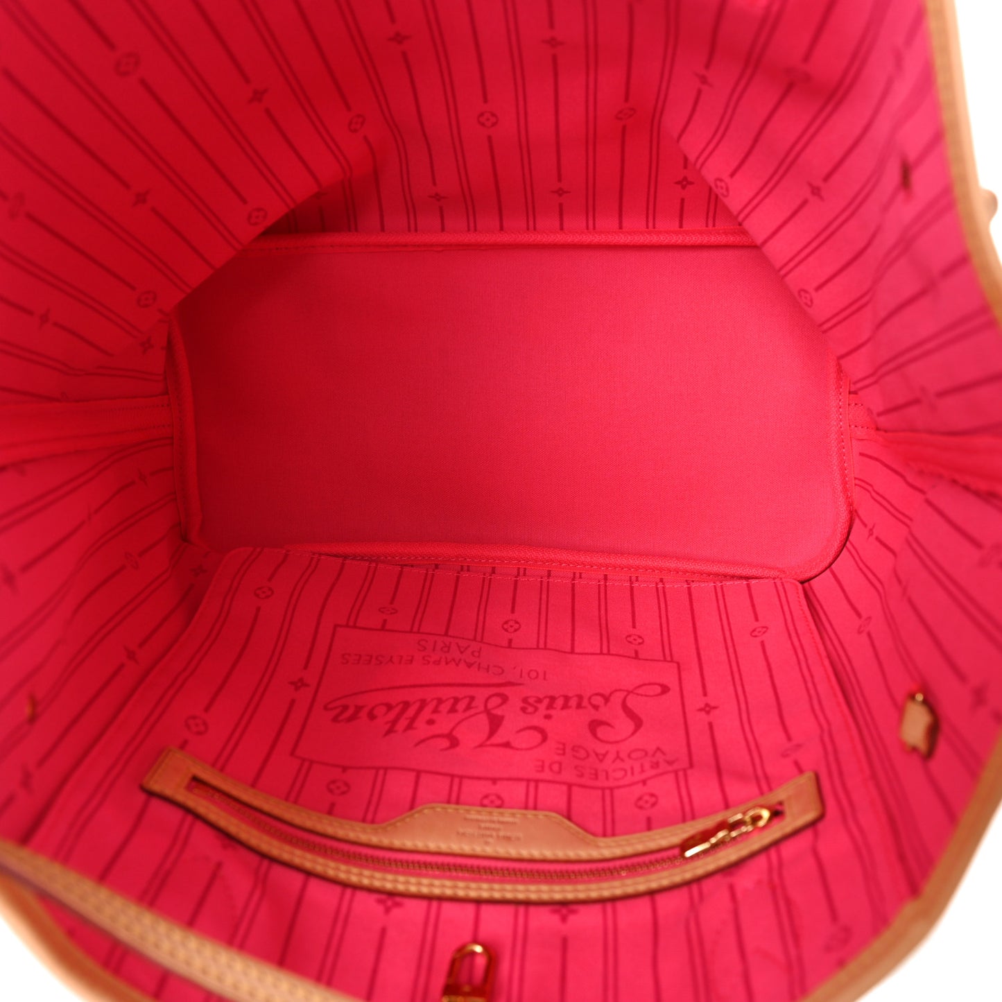 LOUIS VUITTON Monogram Roses Neverfull MM