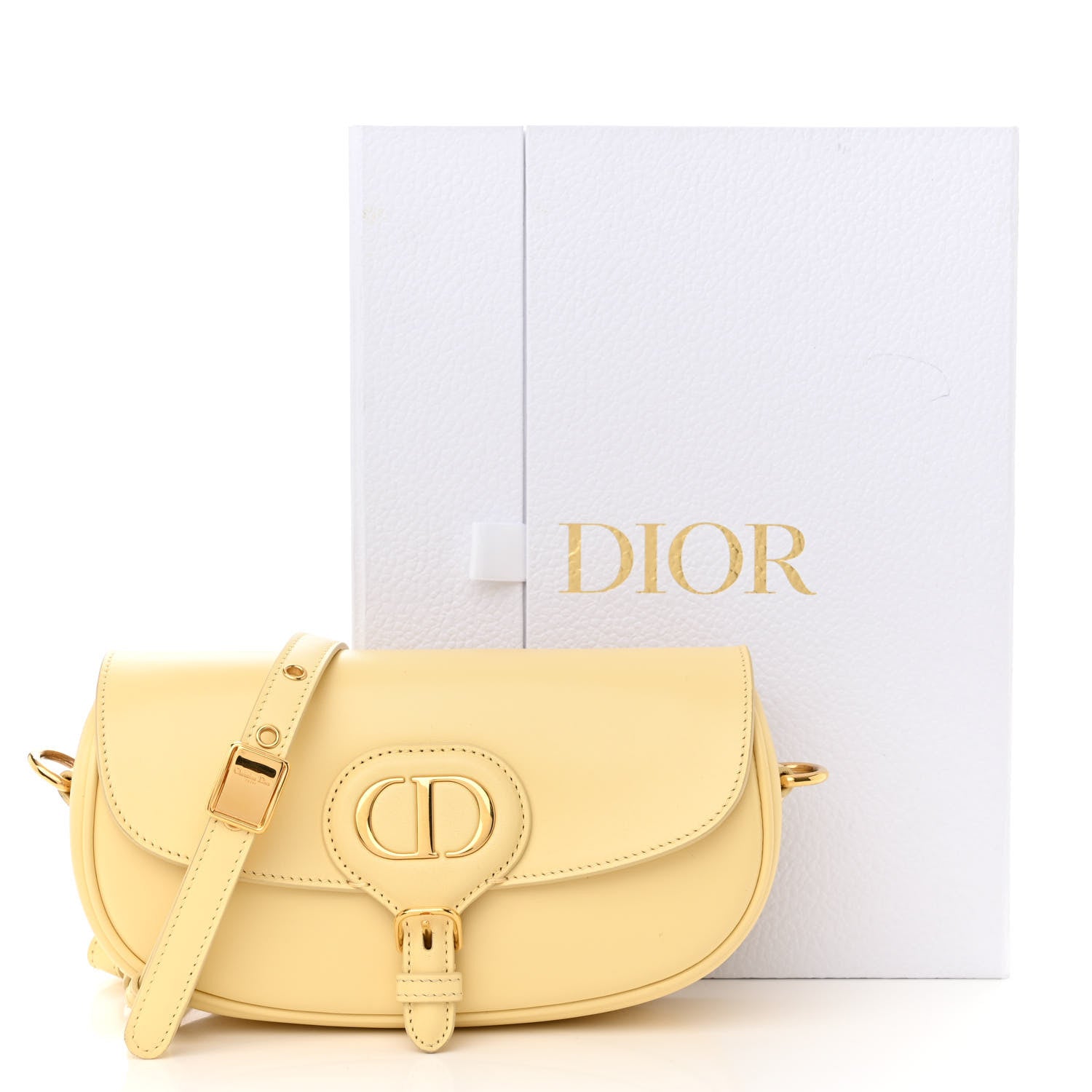 Christian Dior Box Calfskin East West Bobby Bag Soft Yellow 12 of 12