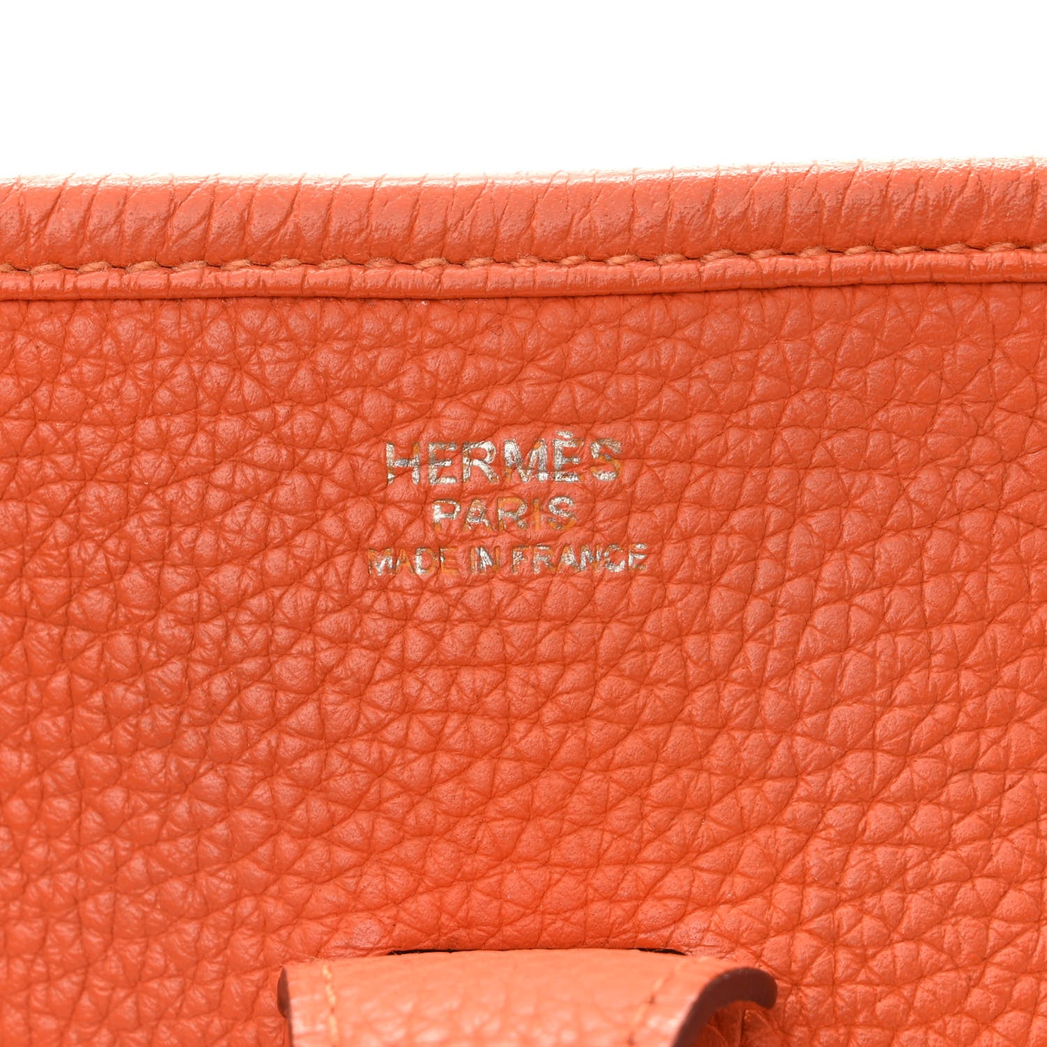 Hermes Taurillon Clemence Evelyne III PM Orange 6 of 11