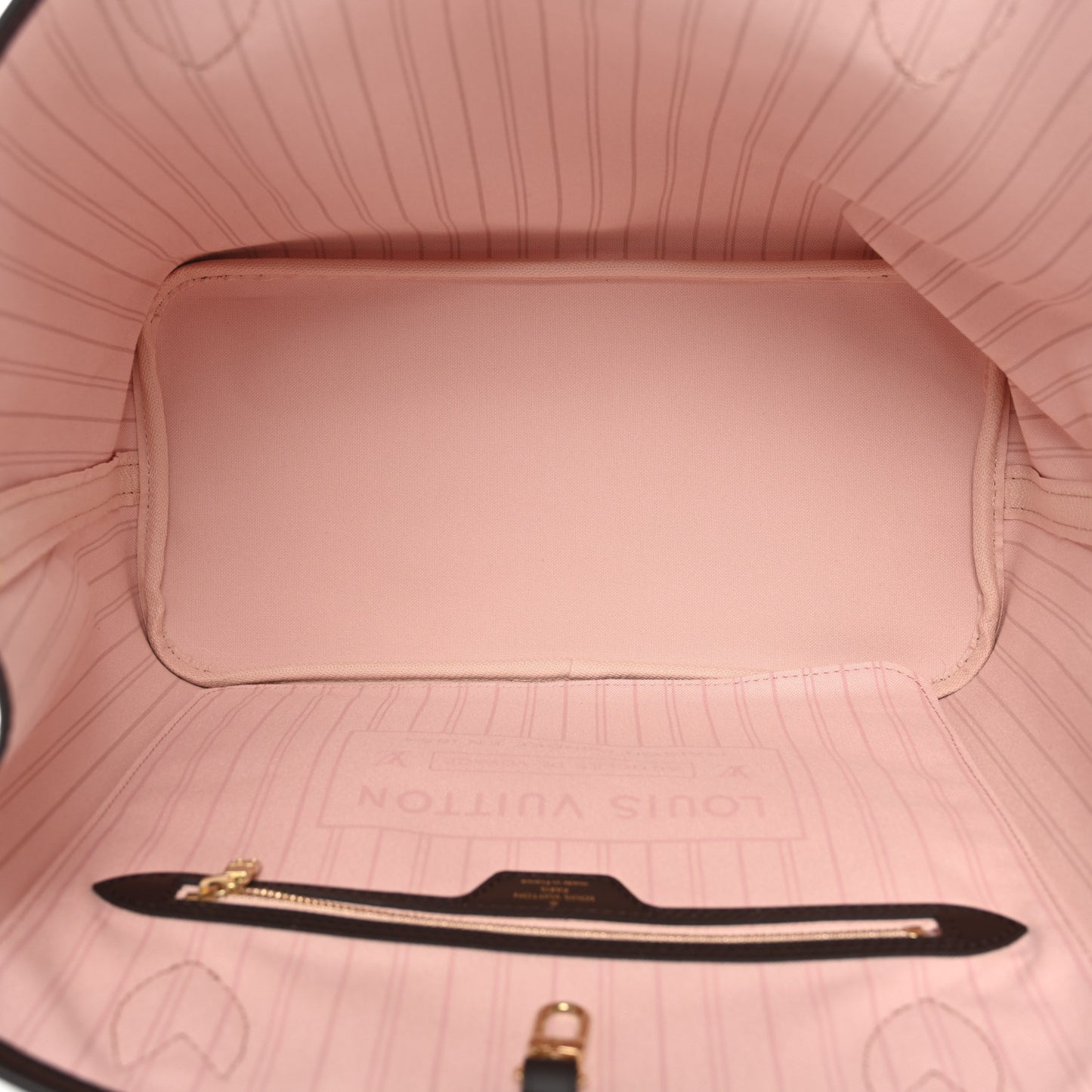 Damier Ebene Braided Neverfull MM  Pink