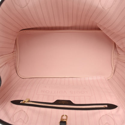 Louis Vuitton Damier Ebene Braided Neverfull MM  Pink 7 of 11