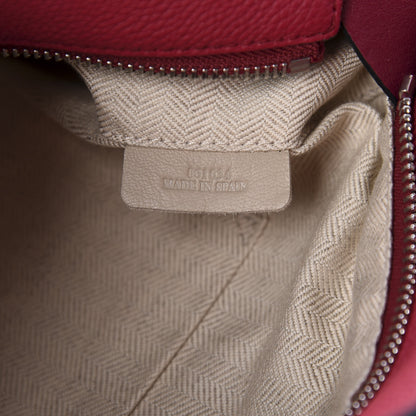 Loewe Calfskin Small Puzzle Bag Raspberry 9 of 10