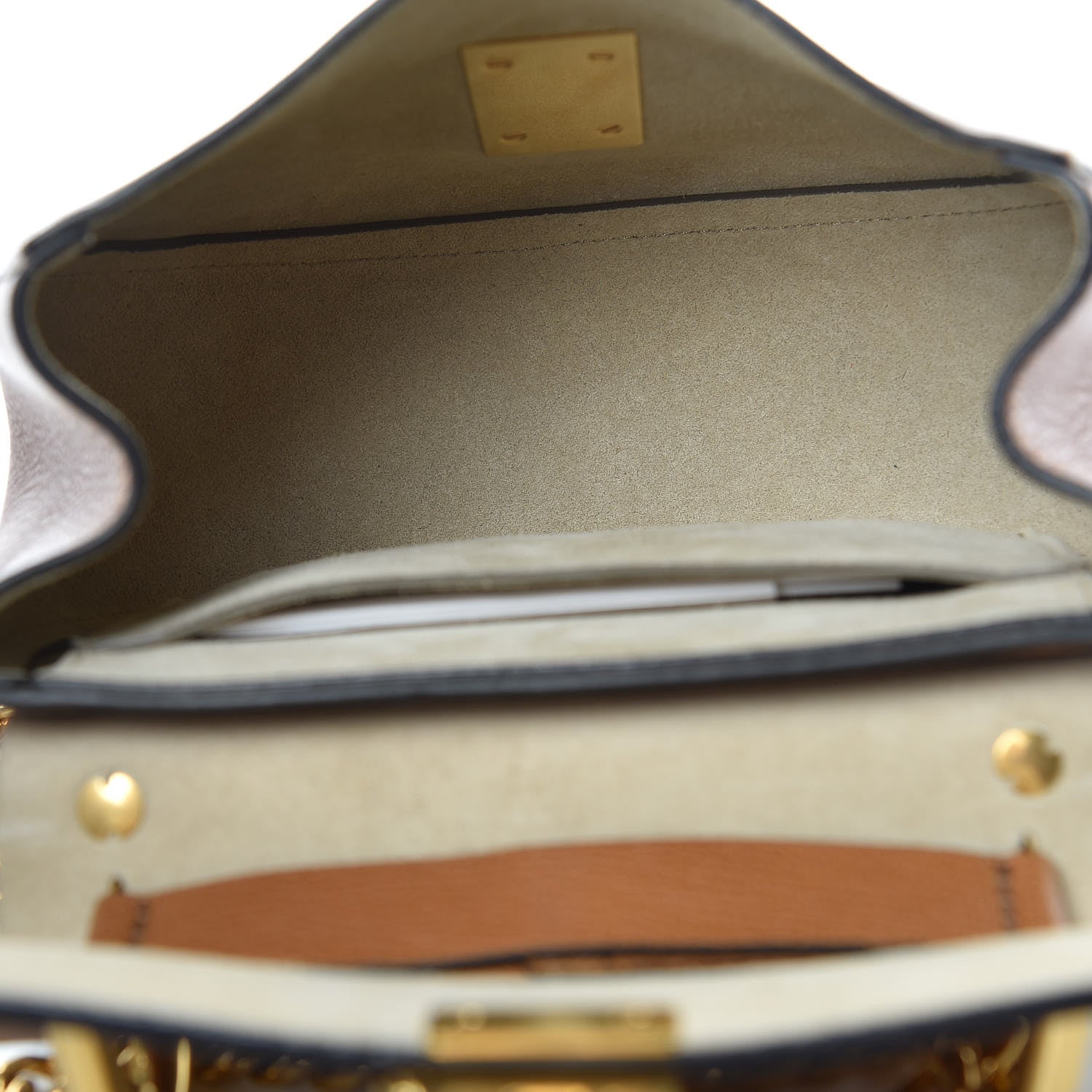 Chloe Grained Lambskin Mini Drew Shoulder Bag Caramel 5 of 10