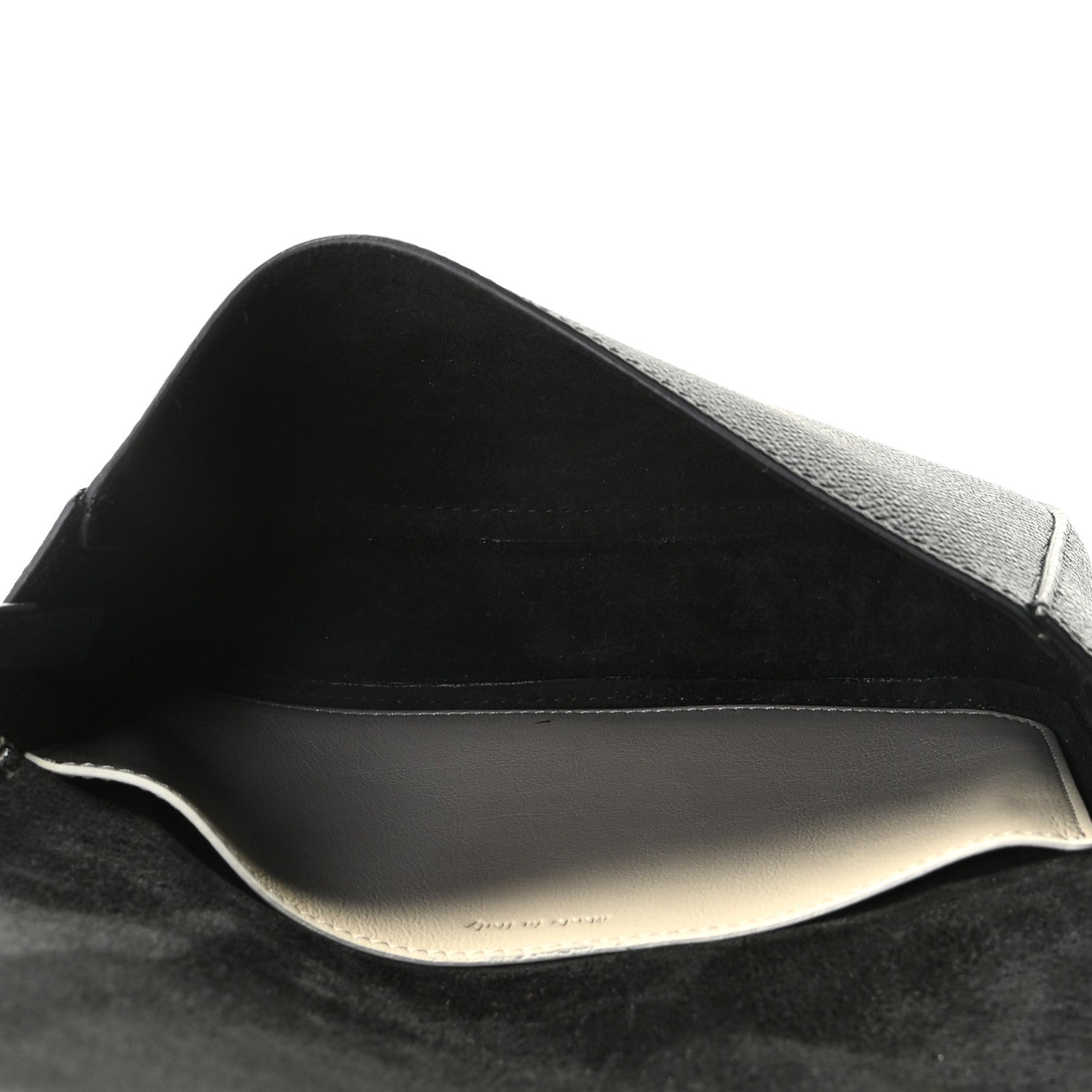 Celine Grained Calfskin Strap Clutch Black 5 of 10