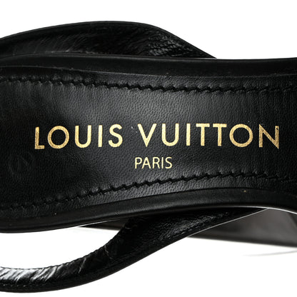 Louis Vuitton Calfskin Shake Platform Sandal 37 Black 6 of 9