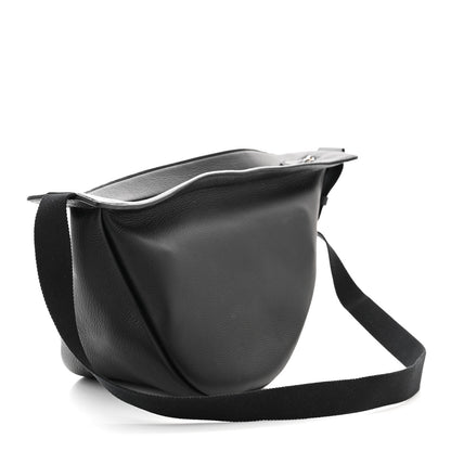 The Row Grained Calfskin Large Slouchy Banana Bag Black 2 of 9