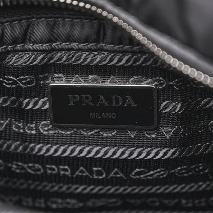 Prada Re-Nylon Nappa Triangle Quilted Padded Double Handled Zip Pocket Tote Black 6 of 13