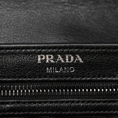 Prada Glace Calfskin Studded Crossbody Black 6 of 15