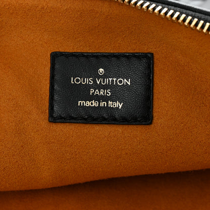 Louis Vuitton Lambskin Embossed Monogram Coussin MM Black 6 of 9