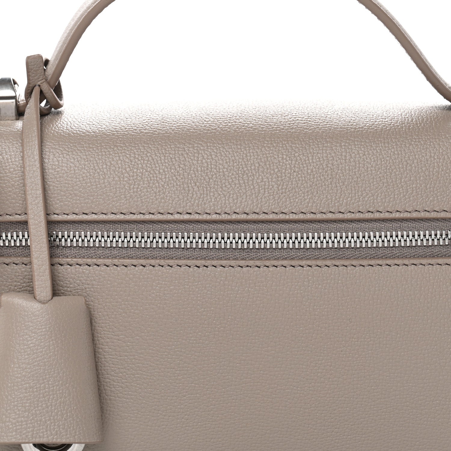 Loro Piana Linen Calfskin L23 Extra Bag Dove 7 of 9