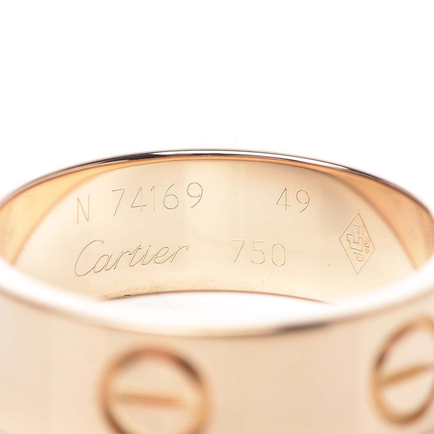 Cartier 18K Yellow Gold 5.5mm LOVE Ring 49 4.75 4 of 4