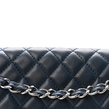 Chanel Calfskin Quilted In the Business Flap Dark Navy Blue 8 of 10