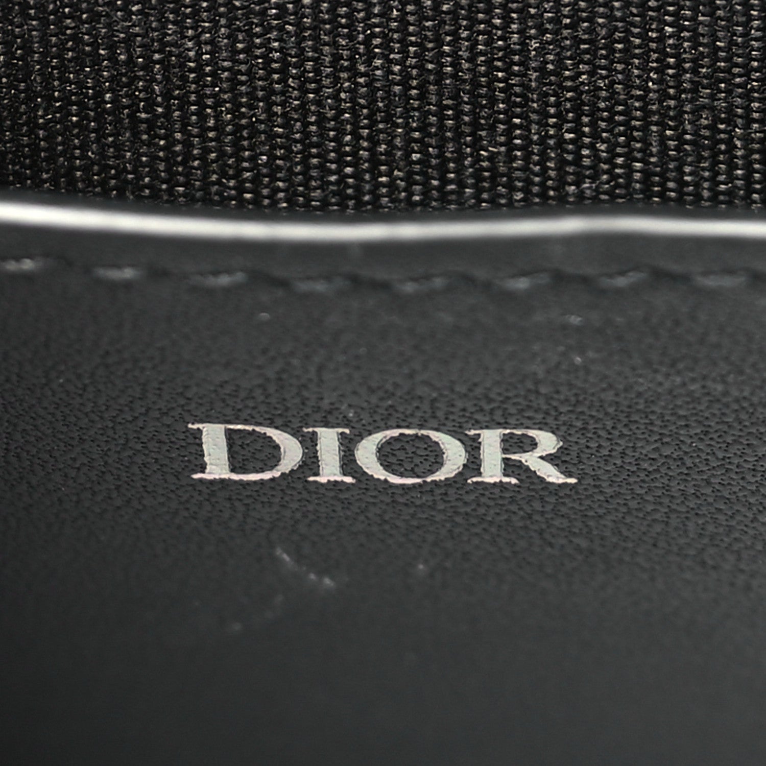 Christian Dior Smooth Calfskin Vertical Pouch Black 6 of 9
