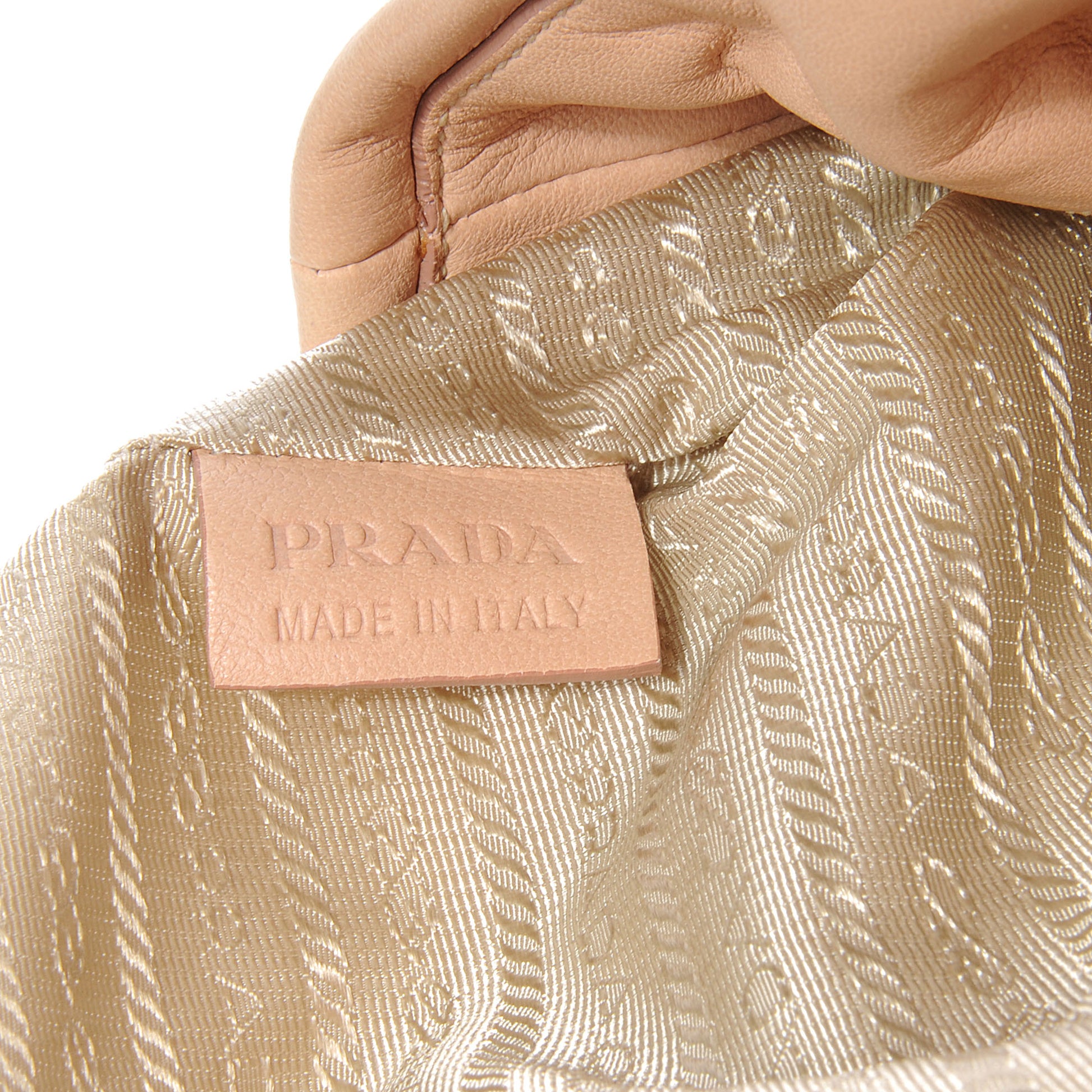 Prada Leather Intarsio Flower Shopping Tote Cipria 7 of 9