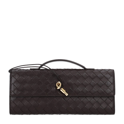 Bottega Veneta Nappa Intrecciato Long Andiamo Top Handle Clutch Fondant 1 of 10