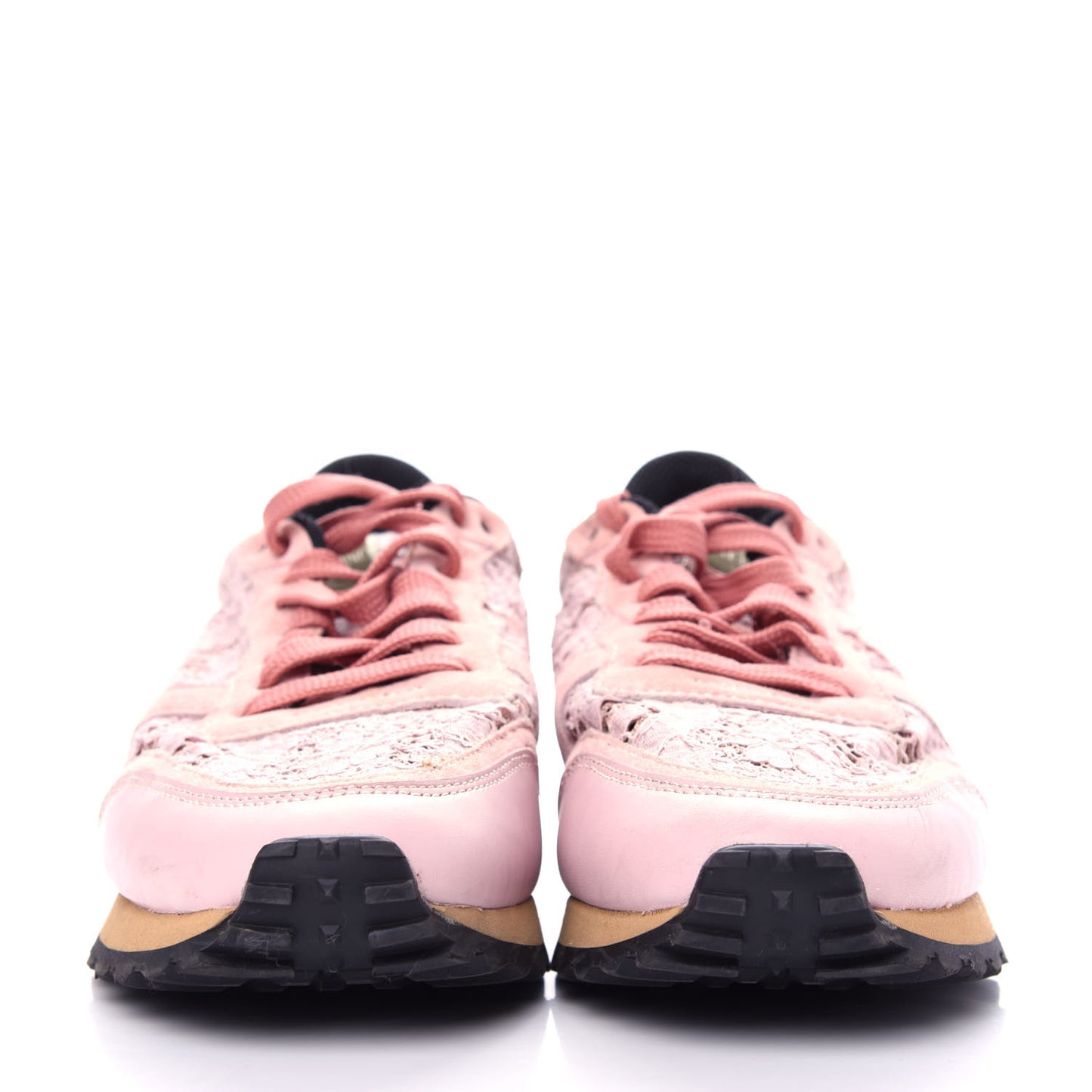 Macrame Lace Suede Womens Rockrunner Sneakers 41 Water Rose Multicolor