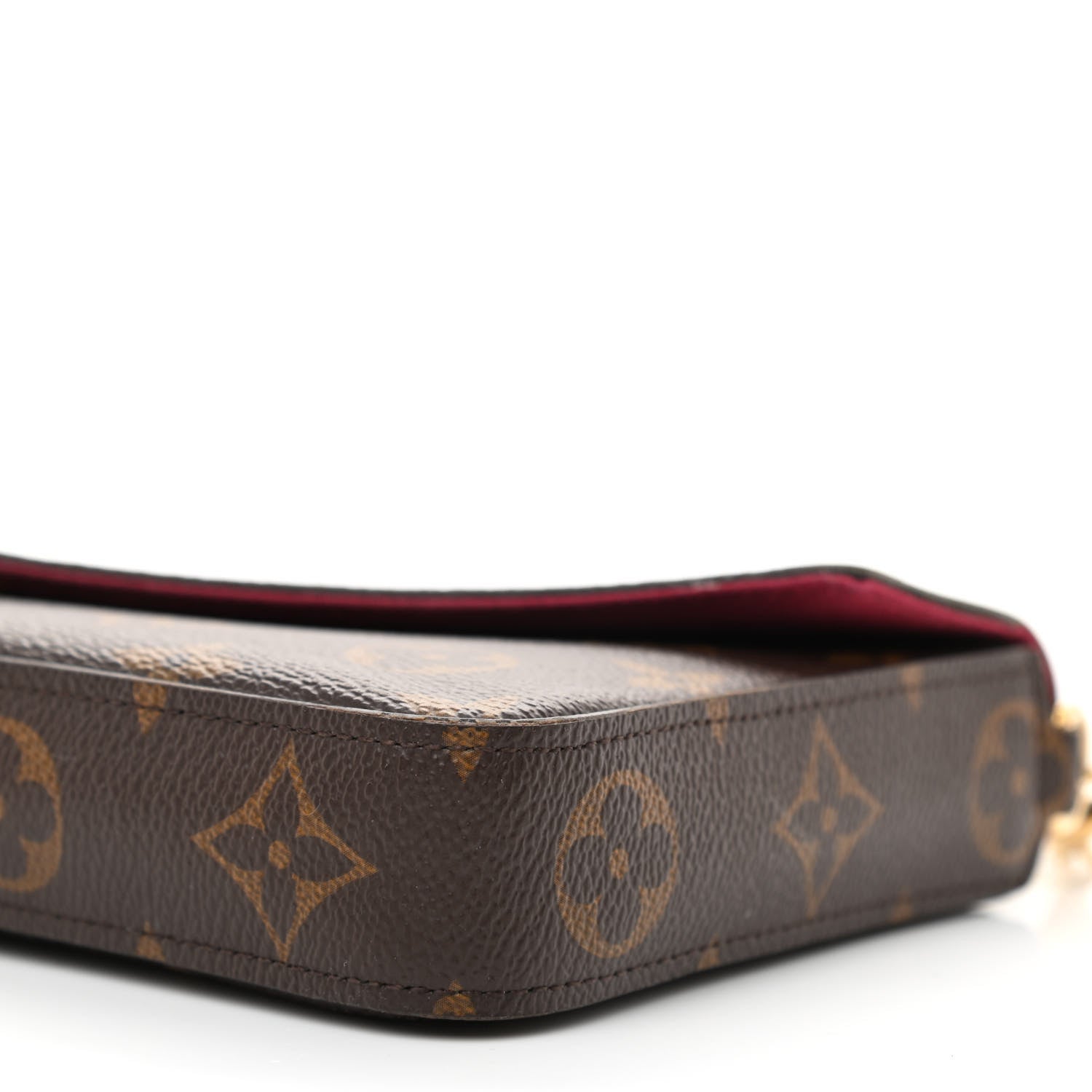 Louis Vuitton Monogram Pochette Felicie Chain Wallet Fuchsia 11 of 11