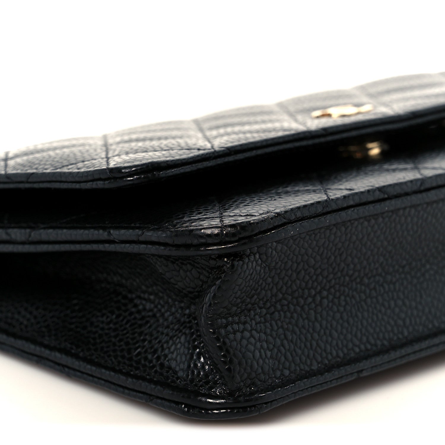 Chanel Caviar Quilted Wallet On Chain WOC Black 10 of 12
