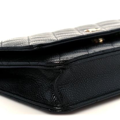 Chanel Caviar Quilted Wallet On Chain WOC Black 10 of 12