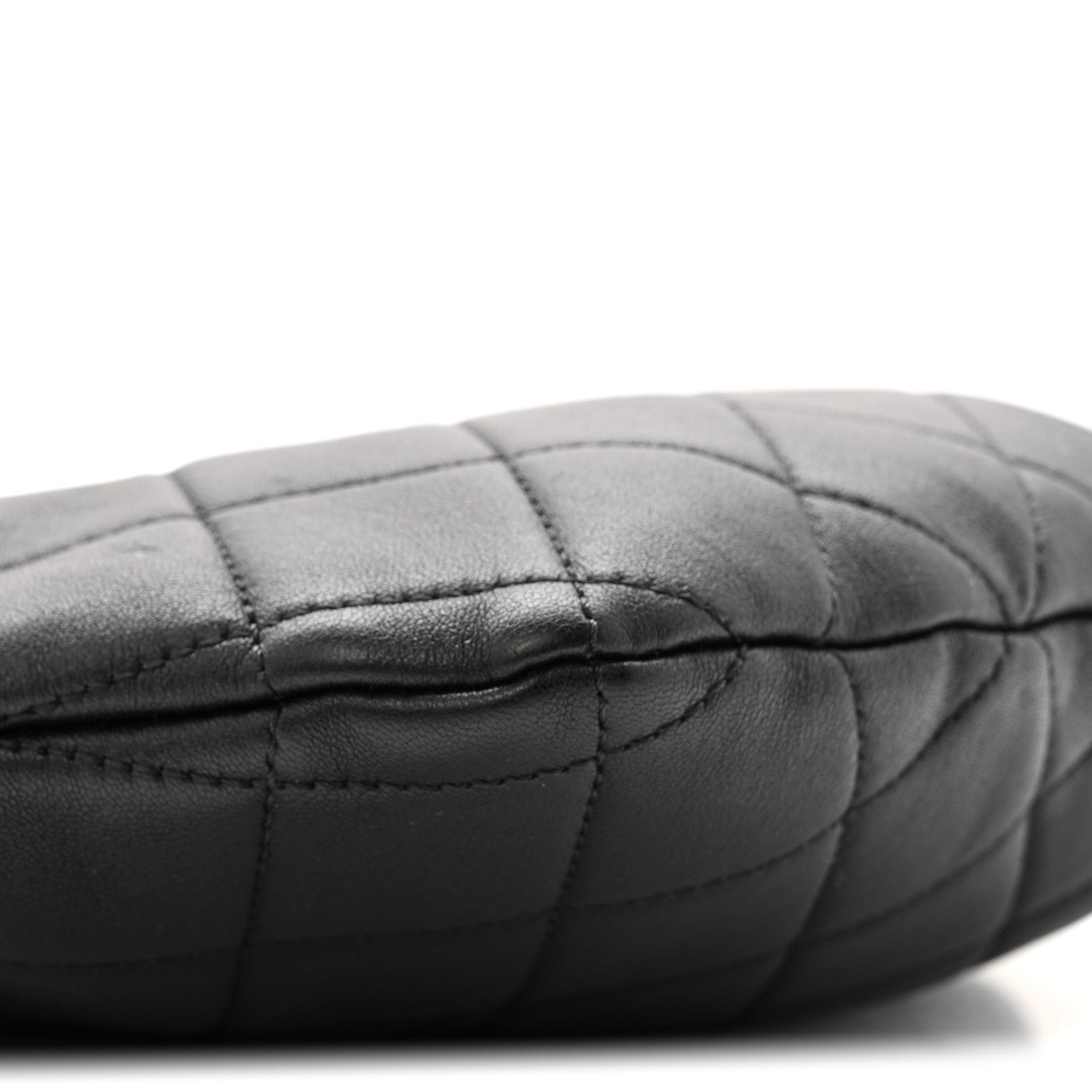 Chanel Lambskin Quilted Pearl Crown Clutch Bag Black 9 of 12