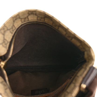 Gucci GG Supreme Monogram Small Flat Messenger Bag Dark Brown 5 of 13