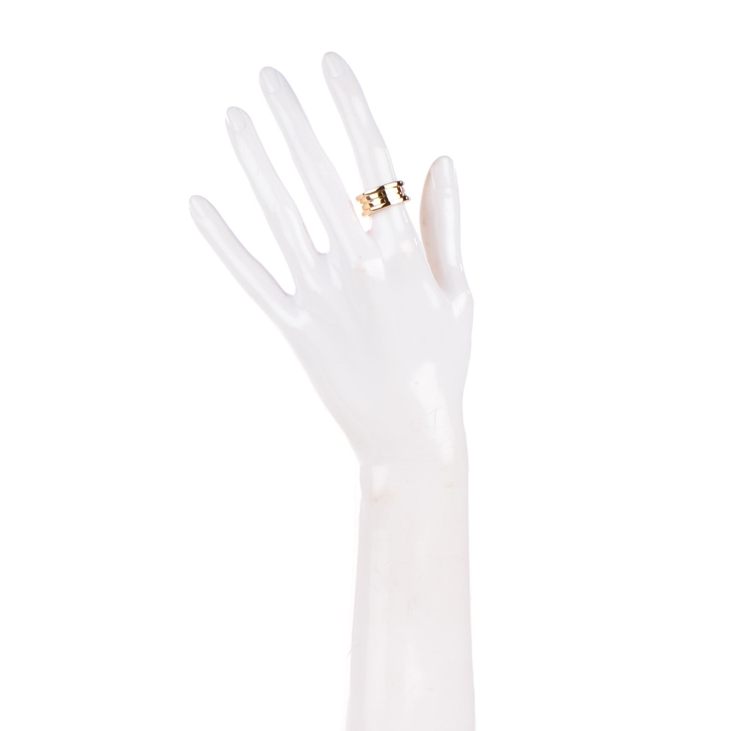 Bulgari 18K Yellow Gold B.Zero1 Three-Band Ring 50 5.25 2 of 5