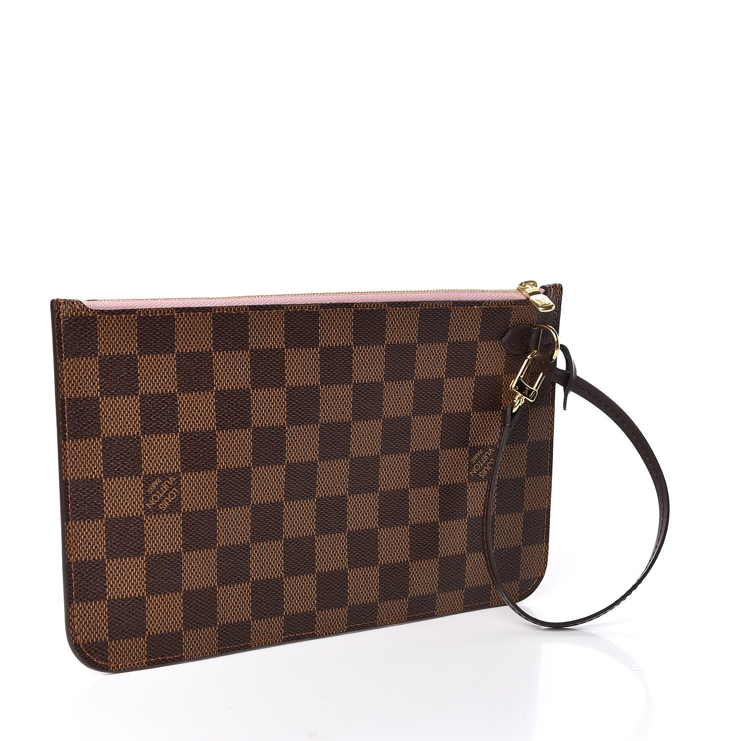 Louis Vuitton Damier Ebene Neverfull MM GM Pochette Rose Ballerine 3 of 8