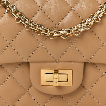 Chanel Aged Calfskin Quilted 2.55 Reissue Mini Flap Beige 8 of 10