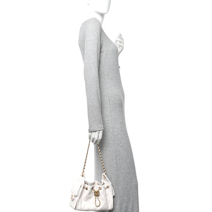 Chanel Caviar Quilted Mini Chanel 25 Handbag White 2 of 10