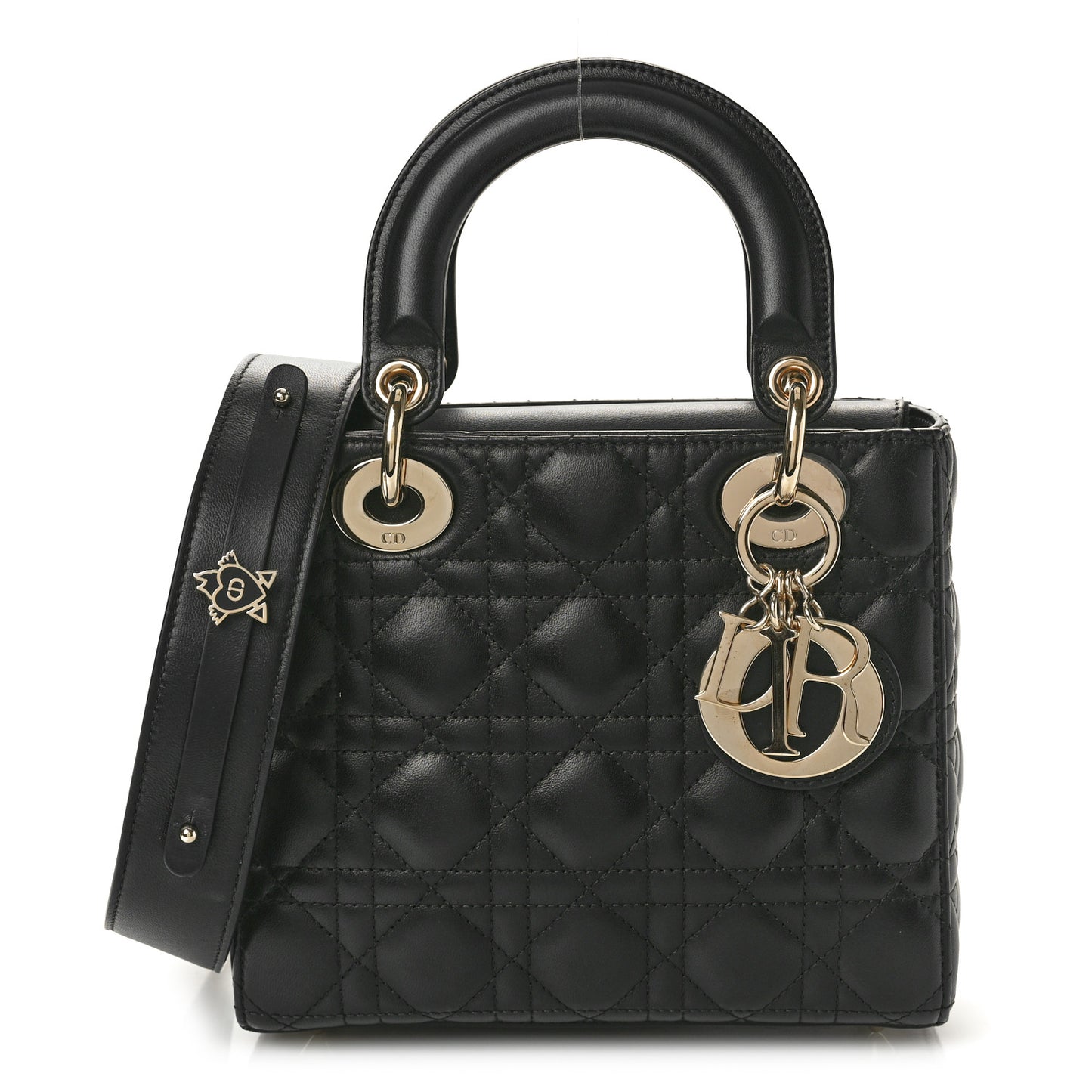 Lambskin Cannage Small My ABCDior Lady Dior Black