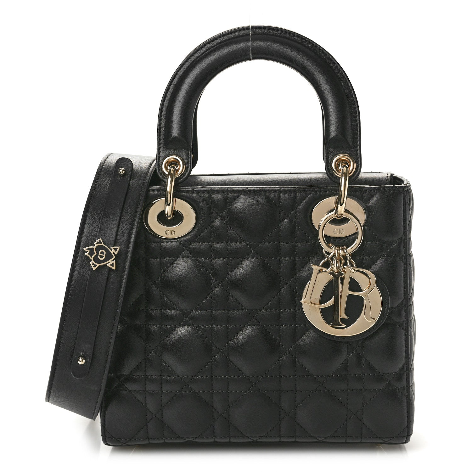 Christian Dior Lambskin Cannage Small My ABCDior Lady Dior Black 1 of 11