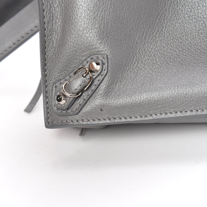 Balenciaga Veau Papier Sight Clutch Gris Metal 10 of 10