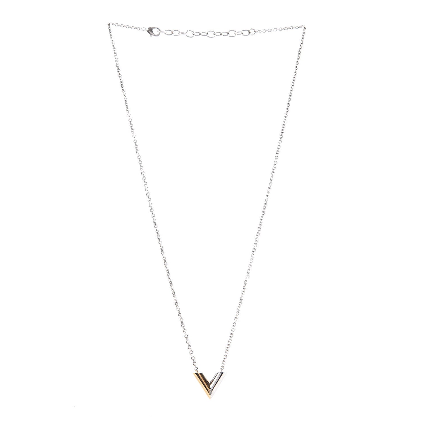 Essential V Necklace Silver