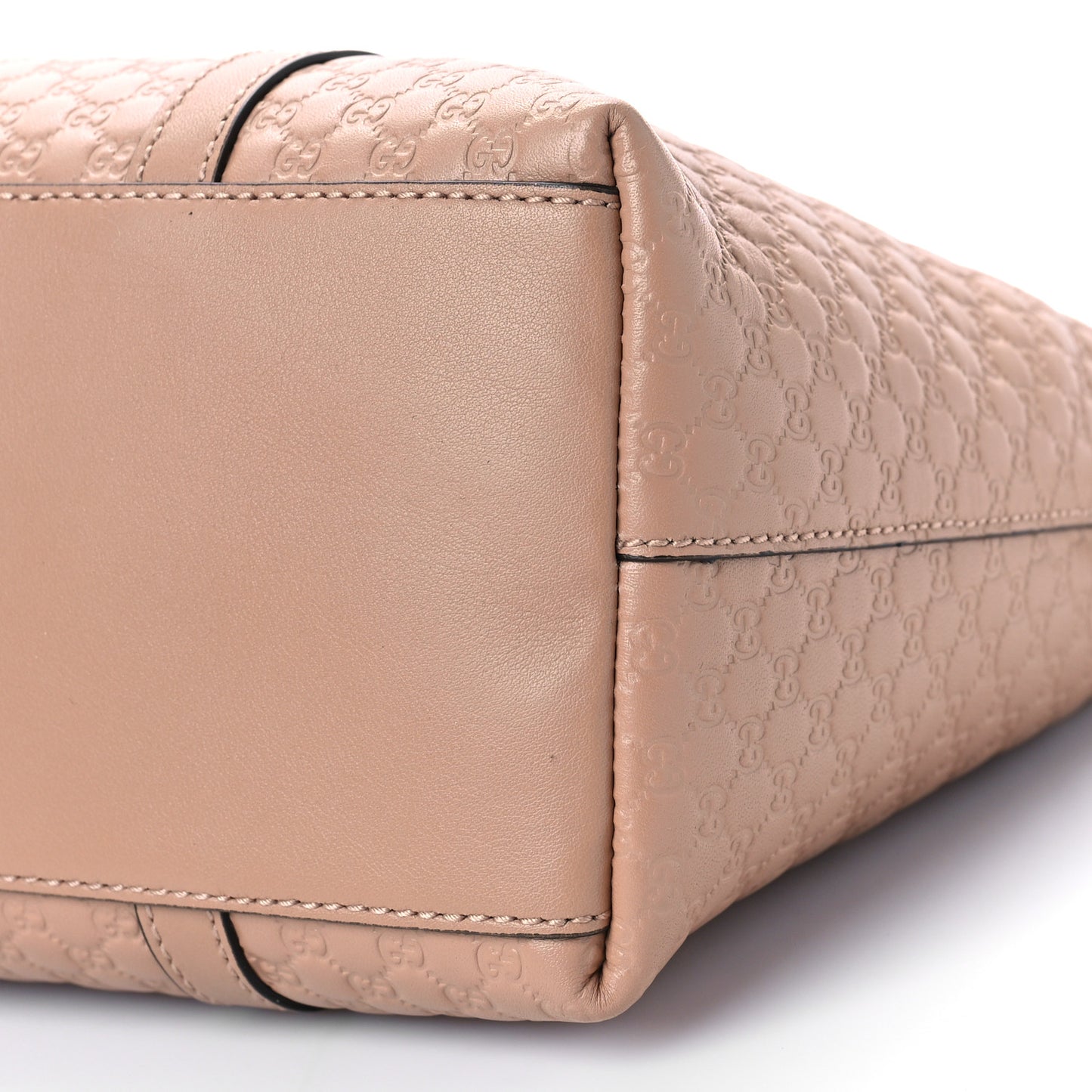 Soft Microguccissima Small Zippered Satchel Camelia