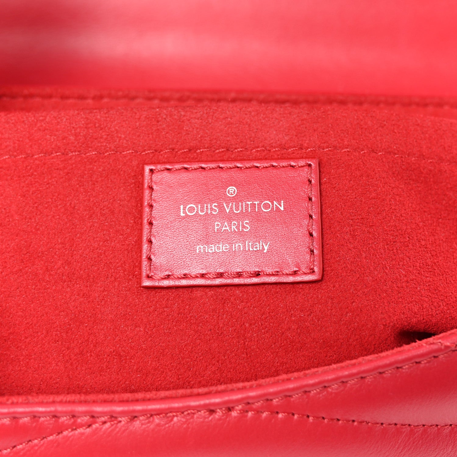 Louis Vuitton Calfskin New Wave Chain MM Ecarlate 6 of 9