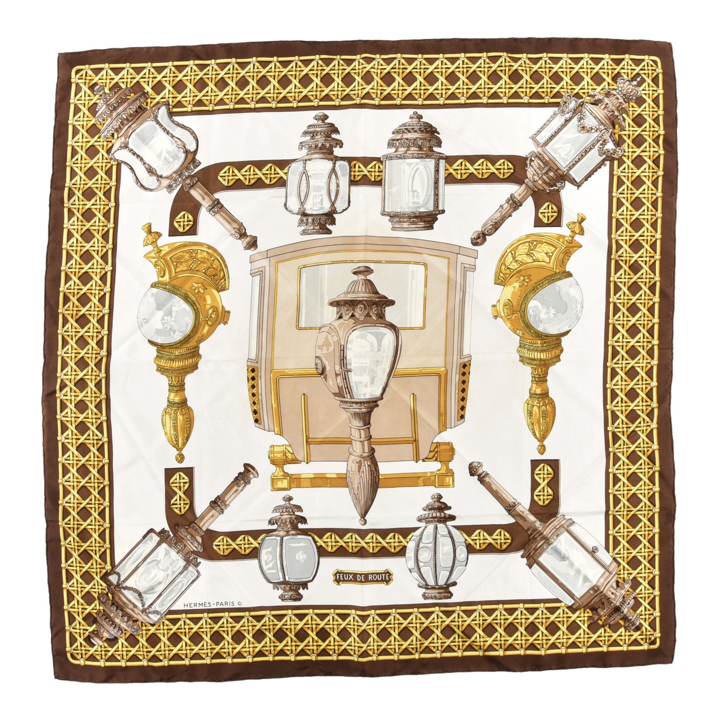 Silk Feux de Route Scarf 90
