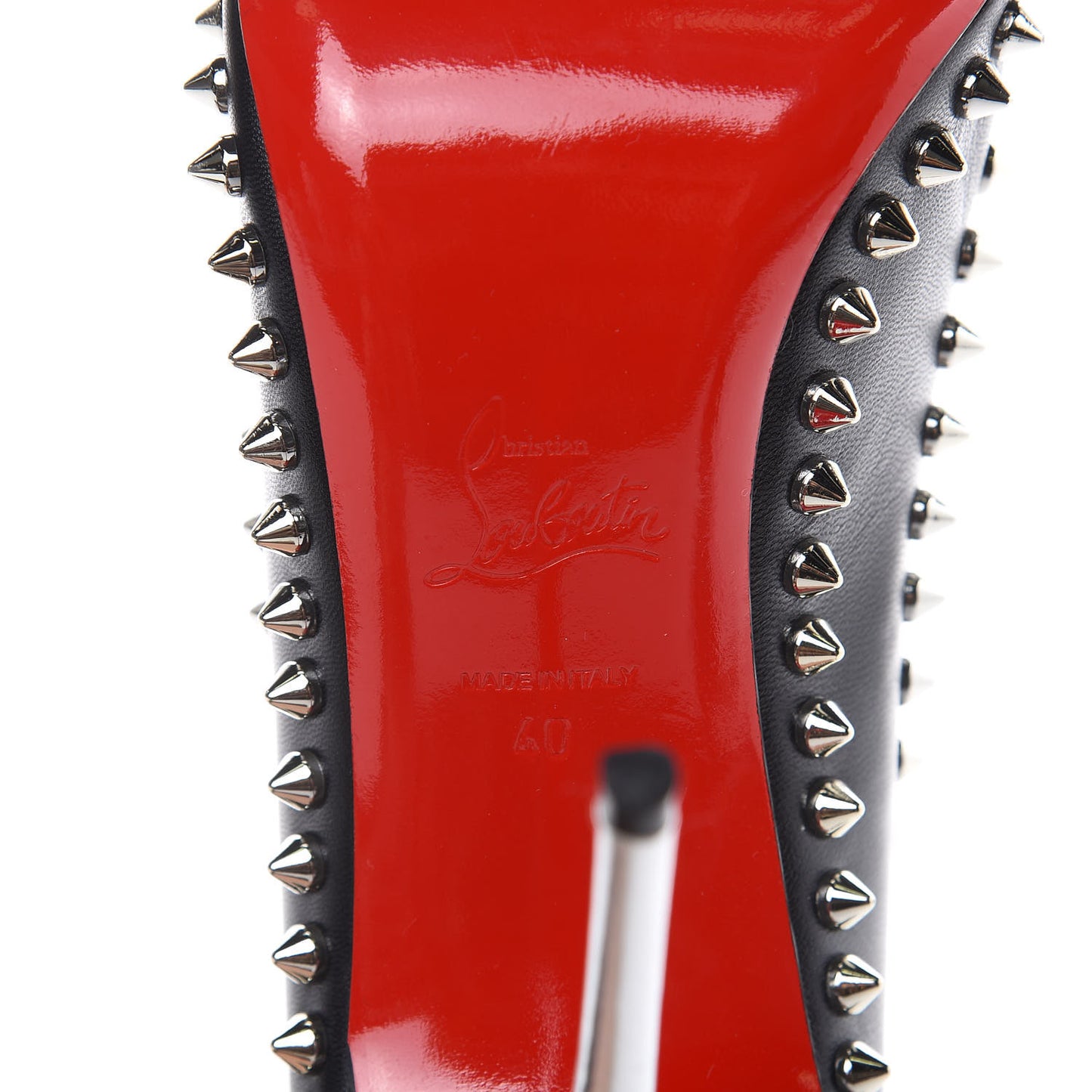 Kid Specchio Dora Spikes 100 Pumps 40 Black Silver