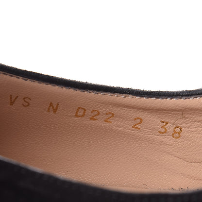 Valentino Garavani Suede Womens Macro Stud Loafers 38 Black 14 of 14
