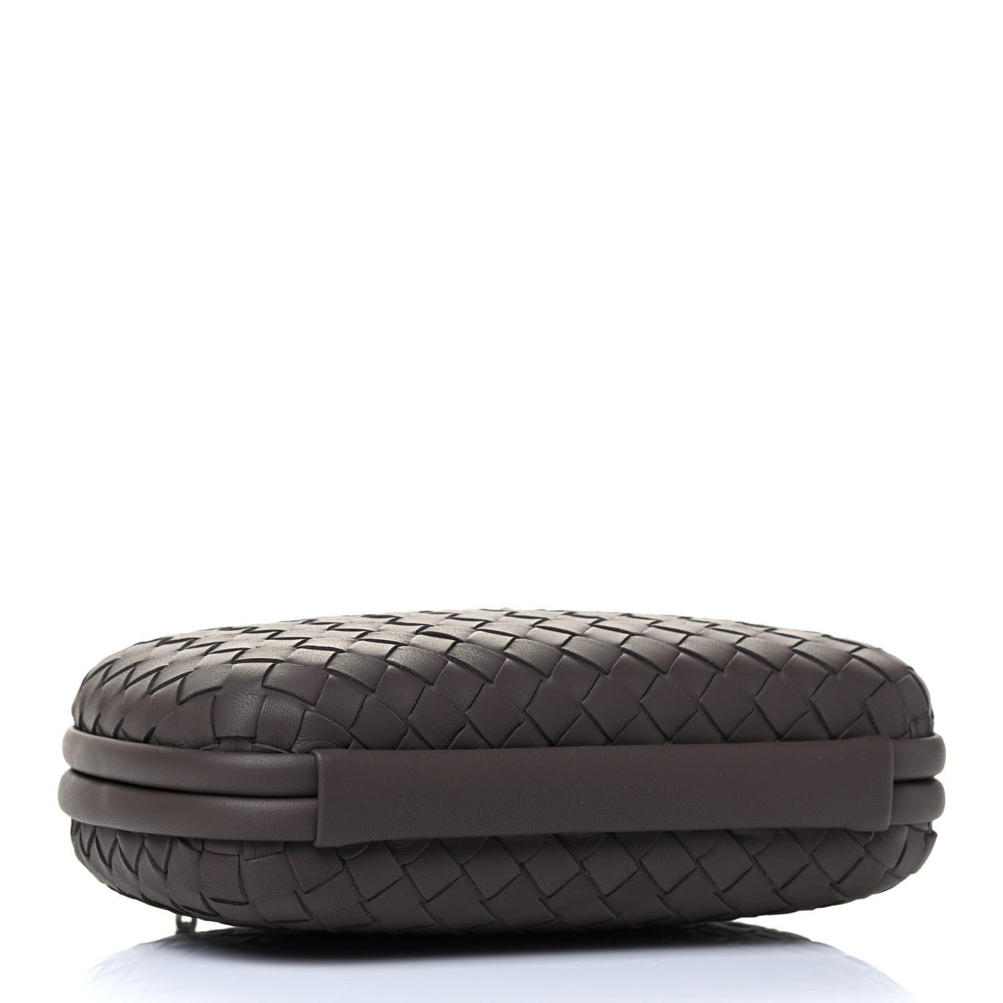 Nappa Intrecciato Chain Knot Clutch New Steel