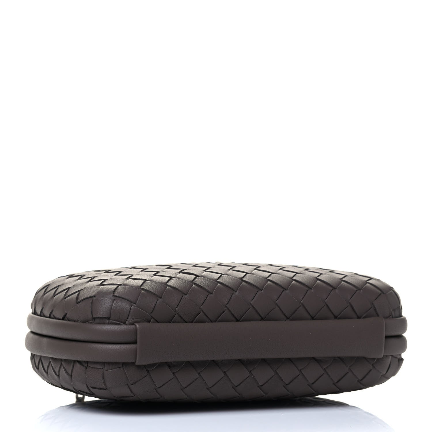 Bottega Veneta Nappa Intrecciato Chain Knot Clutch New Steel 3 of 4