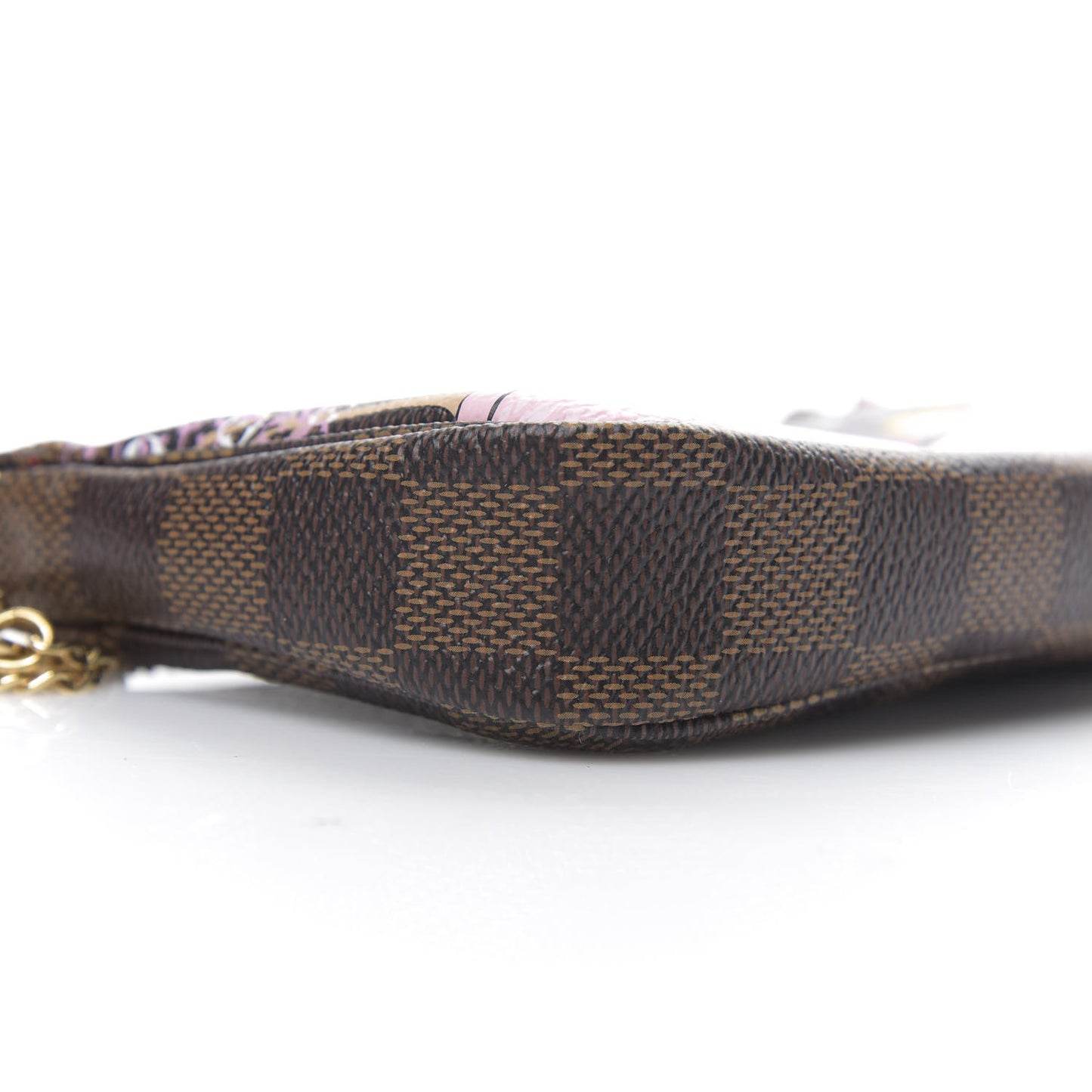 Damier Ebene 2019 Christmas Animation Mini Pochette Accessories Red