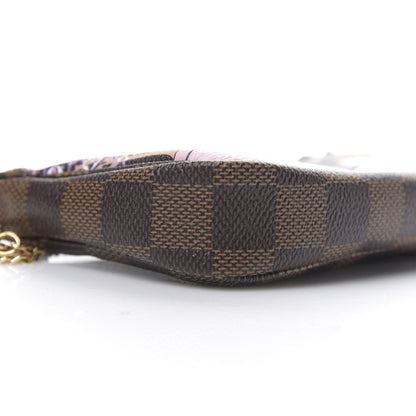 Louis Vuitton Damier Ebene 2019 Christmas Animation Mini Pochette Accessories Red 5 of 10