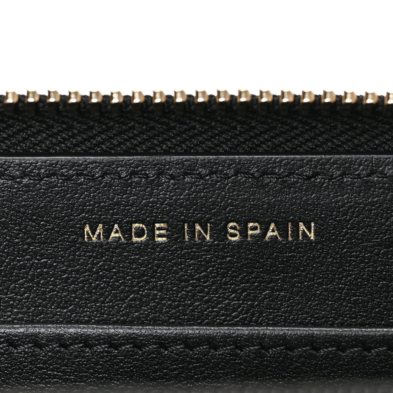 Chanel Caviar Quilted Filigree Zip Around Wallet Beige Black 7 of 7