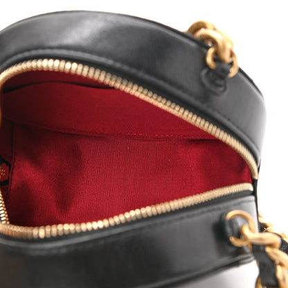 Chanel Lambskin Quilted Chanel 19 Round Clutch With Chain Black 5 of 11