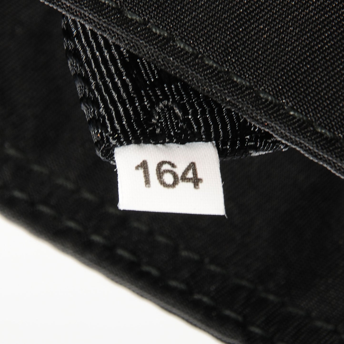 Nylon Small Flat Messenger Bag Black